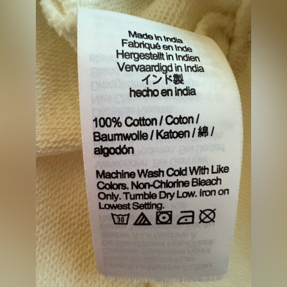 J.Crew Ivory Lace Collar Crewneck Sweatshirt | Size L, 100% Cotton - Picture 8 of 14